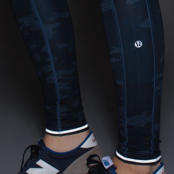 Lululemon Speed Tight II Heathered Texture Lotus Camo Oil Slick Blue/Inkwell S 6 - Picture 3 of 17
